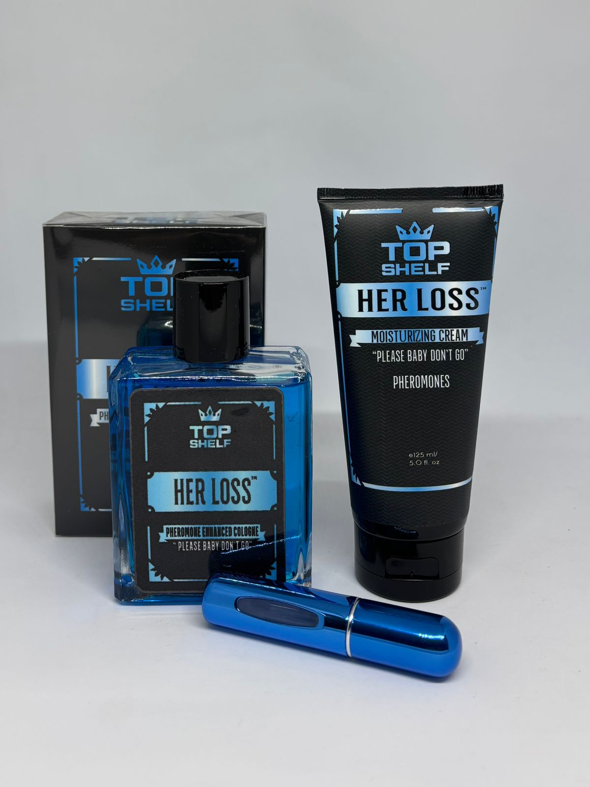 Her Loss Azul+Crema Her loss+Perfumero